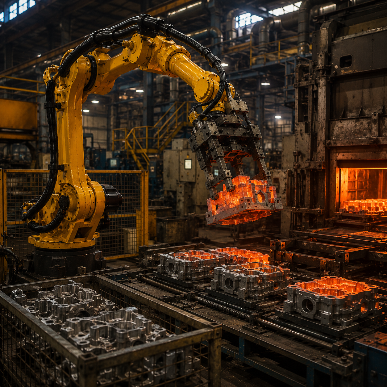 Industrial automation in a foundry