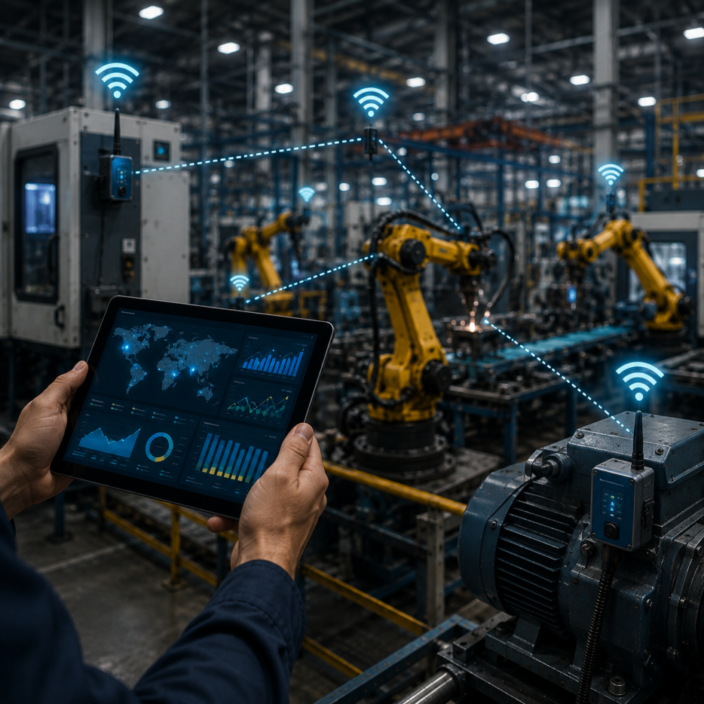 Smart factory with IoT connectivity