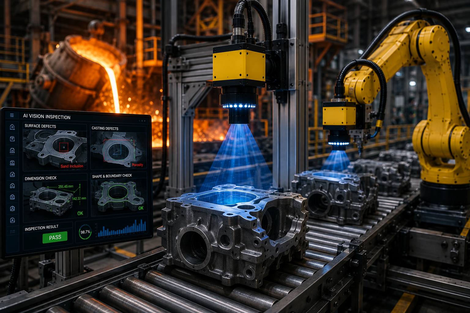 Automated metal inspection in the foundry