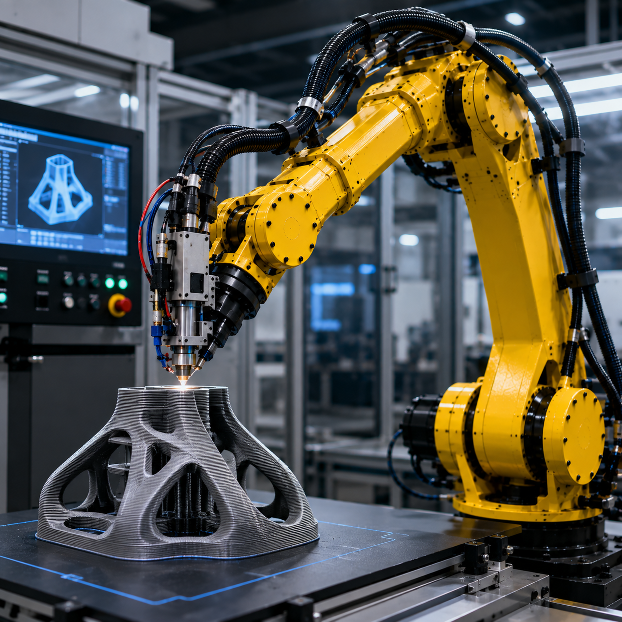 High Tech Robotic 3D Printing Lab