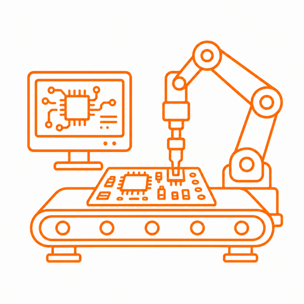 Orange Circuit Assembly Line
