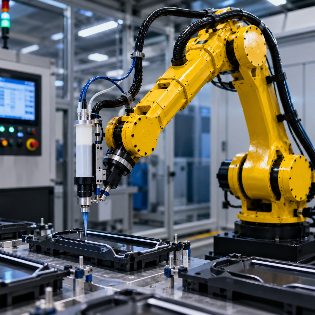 Precision Adhesive Robotic Assembly