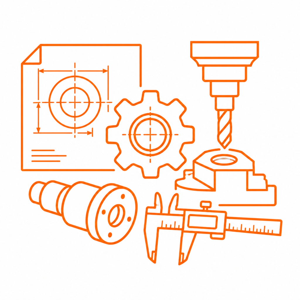 Precision Engineering and Machining Icons
