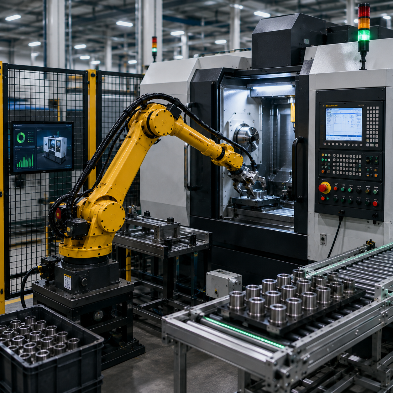 Robotic CNC Machining Cell