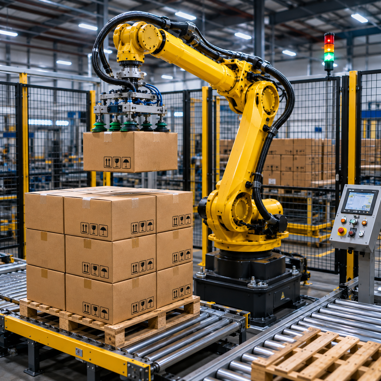 Robotic Palletizing Cell in Action