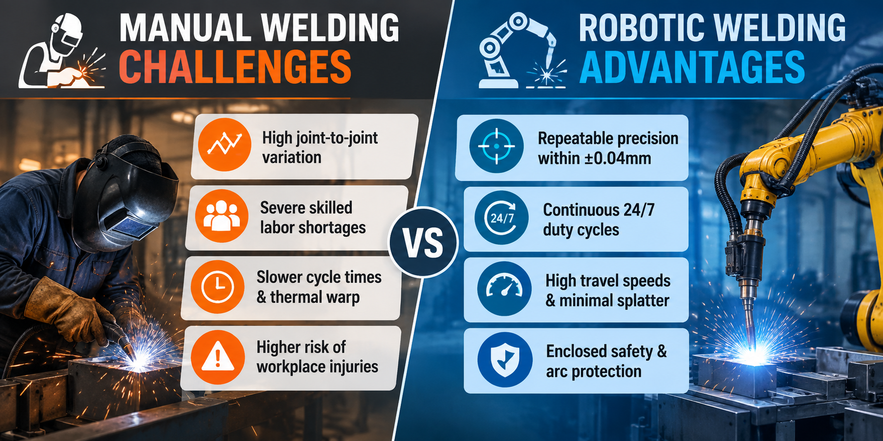 Manual vs Robotic Welding Advantages
