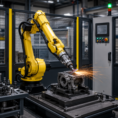 Automated Robotic Grinding Cell