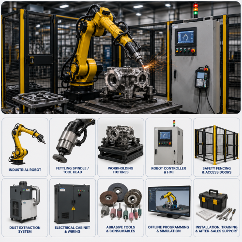 Industrial Robotic Fettling Cell Showcase