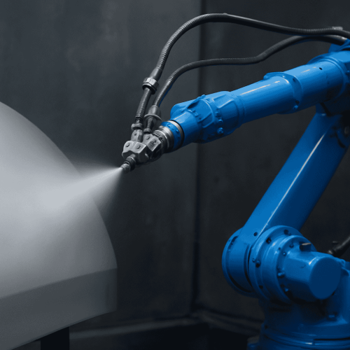 Spray painting coating